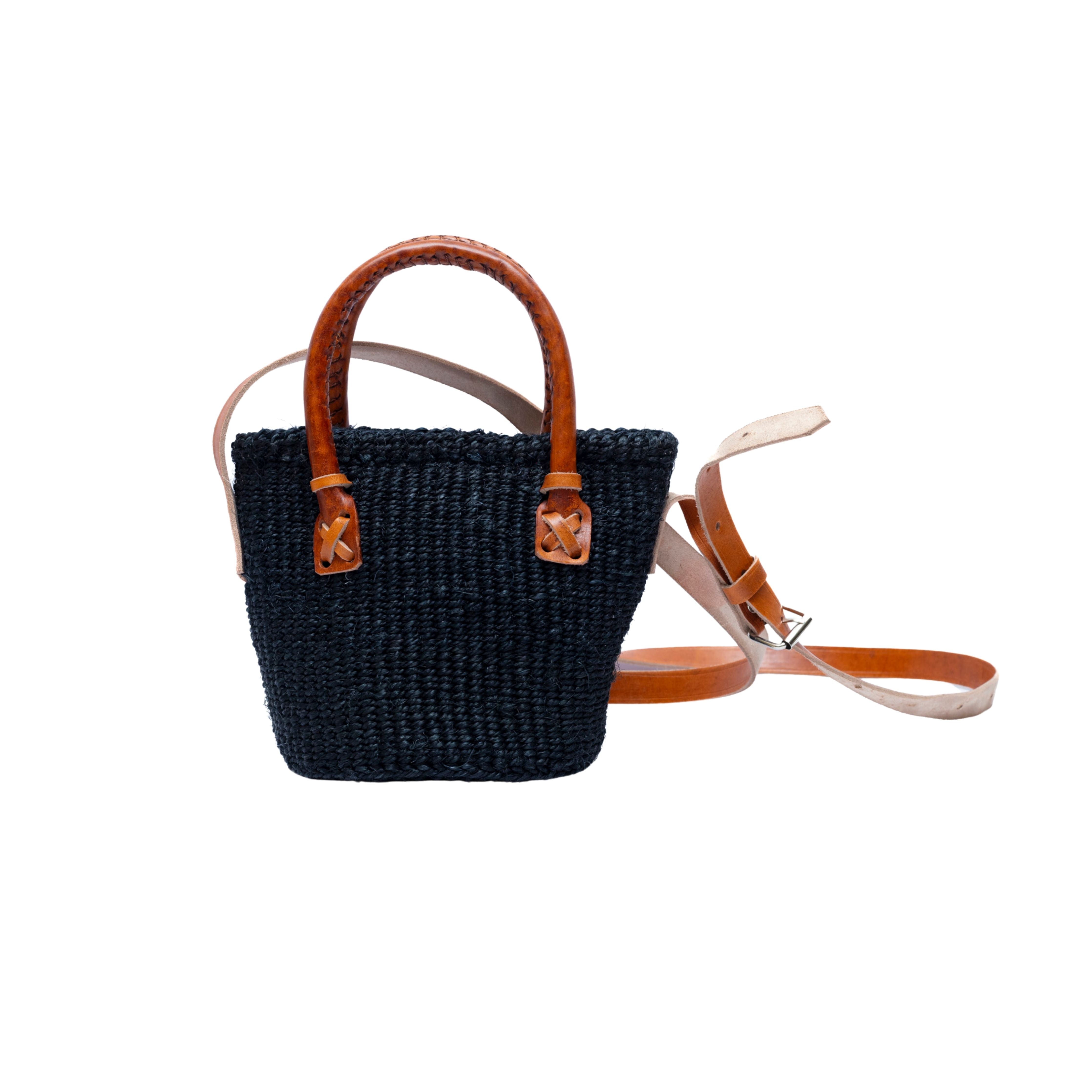 Harare Handwoven Sisal & Leather Bag | Timeless Craftsmanship
